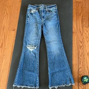 American Eagle, Size 2 Short - Super Hi-Rise Flare, Stretch